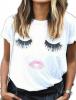 Haola Summer Fashion Women Cute Short Sleeve Printed Tops Casual T Shirt