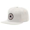Converse Mens Chuck Taylor All Star Patch Snapback Flat Brim Hat WHITE CON033-WHITE