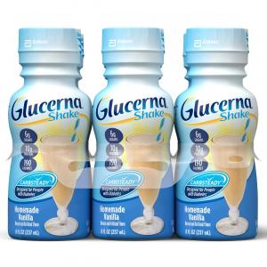 Glucerna Nutrition Shake, Homemade Vanilla, 8 Ounce Bottles, 24 count
