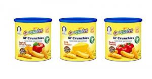 Gerber Graduates Little Crunchies Whole Grain Corn Snacks Variety Pack, 1.48 Ounce (Pack of 6)