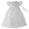 Lauren Madison Baby-Girls Newborn Satin Criss Cross Design Dress Gown