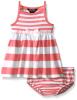 Nautica Baby Girls Multi Stripe Tank Dress with Grosgrain Sash
