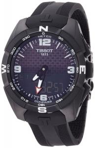 Tissot Men's 'T-Touch Expert' Swiss Quartz Titanium and Silicone Dress Watch, Color:Black (Model: T0914204705701)