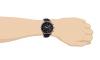 Davis 0450 - Mens Aviator Watch Chronograph Waterresist 50M Black Dial Date Black Leather Strap