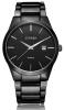 Voeons Mens Watches Big Dial Auto Date Black Stainless steel Strap Watch