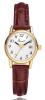 Eamti Women's Easy Reader White Dial Brown Leather Strap Casual Analog Quartz Wrist Watches with Date