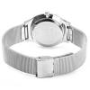 Watchpl Male Ultrathin Stainless Steel Mesh Band Quartz Wrist Watch(Black)