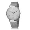 Bergmann Brand Vintage Watches for Men 6mm Extra Slim Silver Case White Dial Stainless Steel 1933