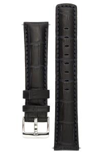 Signature Freedom watch band. Replacement watch strap. Genuine leather. Silver Buckle