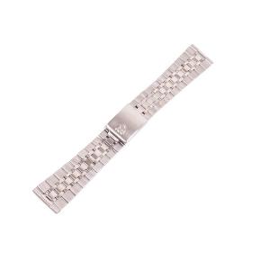YGDZ 20mm Stainless Steel Bracelet Watch Band Strap Straight End Solid Links Color Silver