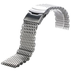 YISUYA Silver 18mm Band Stainless Steel Mesh Web Wrist Watch Band Strap Bracelet Mens Womens