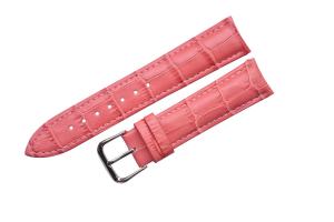 ShoppeWatch Pink Genuine Leather Replacement Watch Band 20mm WB209PK