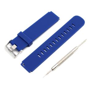 MOTONG 18mm Replacement Silicone Watch Band For HUAWEI Watch (Silicone Blue)