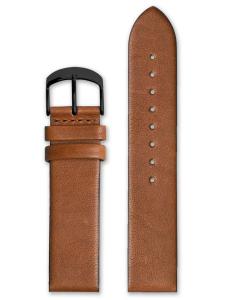 HyperGrand Classic 20MM Honey Brown Leather Watch Strap w/ Black Buckle