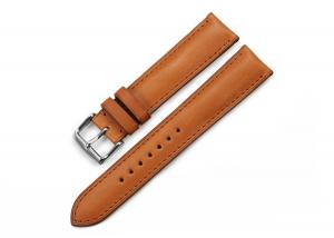 iStrap 19mm Genuine Calf Leather Watch Band Strap Steel Spring Bar Buckle Replacement Clasp Soft Brown