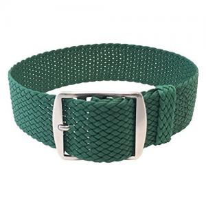 Wrist And Style Perlon Watch Strap - Green | 18mm