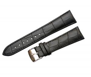 ShoppeWatch Black Genuine Leather Replacement Watch Band 18mm WB196BK