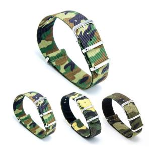 CIVO NATO Nylon Watch Strap Camouflage Graphic Printed Watch Band Stainless Steel Buckle 18mm 20mm 22mm