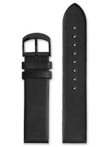 HyperGrand Classic 20MM Black Leather Watch Strap w/ Black Buckle