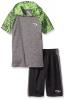 CB Sports Little and Big Boys' 2 Piece Performance Athletic T-Shirt and Short Set