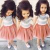 FEITONG Toddler Infant Kids Baby Girls Summer Clothes Striped Dress