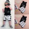 Baby Boys Girl's Summer Cotton Sleeveless Outfits Set Tops+Pants