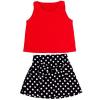 Baby Girls Kids Polka Dot One-pieces Dress Skirt Summer Dress Belt Clothing 2-6y