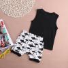 Baby Boys Girl's Summer Cotton Sleeveless Outfits Set Tops+Pants
