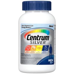 Centrum Silver Men Multivitamin/Multimineral Supplement (200-Count Tablets)
