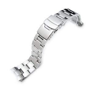 22mm Super Oyster II Watch Bracelet for Seiko Diver Skx007/009/011 Curved End