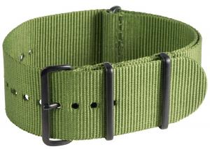 Clockwork Synergy® - 28mm Premium NATO PVD Army Green Watch Strap Band