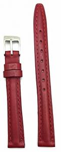 12mm Red Oily Leather, middle padded, a Stylish watch strap