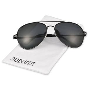 Duduma Premium Full Mirrored Aviator Sunglasses w/ Flash Mirror Lens Uv400