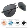 J+S Premium Ultra Sleek, Military Style, Sports Aviator Sunglasses, Polarized, 100% UV protection