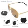 VEITHDIA® 1306 New Fashion Golden UV400 Adjustable Polarized Aviator Sunglasses