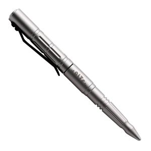 Valtev Tactical Pen Silver, First Line in Self Defense, Quality Aircraft Aluminium, Sturdy Nylon Pouch Included