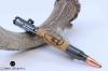 Handmade Schimmel Pen, Bolt Action Bullet Pen. Birdseye Maple with Deer in cross-hairs. Great for the hunter in your family!
