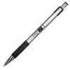 Zebra F-301 Stainless Steel Retractable Ballpoint Pen, 0.7mm, Black, Pack Of 6,