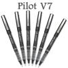 Pilot Precise V7 Stick Rolling Ball Pens Fine Point, Black Ink, 6 Pack