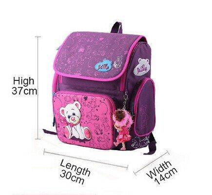 Cartoon Bear Butterfly Printing Kids Satchel Children School Bags Orthopedic Backpacks Durable School Backpacks