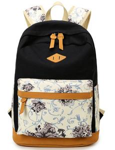 Leaper Lightweight Canvas Laptop Backpack Cute School Bag