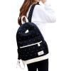 ABage Junior's Canvas Backpack Set Lightweight Patterned 3-Piece Laptop Bookbag