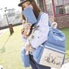 Samaz 3-in-1 Cute Korean Lace Canvas School Backpack for Teen Girls