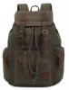 KINGLAKE Vintage Unisex Canvas Leather Backpack Rucksack Satchel Hiking Bag Bookbag