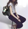 Hynbase Women's Summer Cute Korean Leather Student Bag Backpack Shoulder Bag