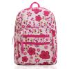 MGgear Pink / Purple Spring Flowers Pattern Daypack Backpack / School Bag