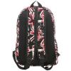 17" Red & Black Modern Union Jack Design Fashion Backpack / Kids School Bookbag