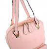 Tinksky® New Arrival Dual Use Korean Fashion Trends Leather Backpack One Shoulder Bag 17 Colors Optional (Pink)