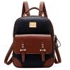 Tinksky Girl School Backpack Vintage Faux Leather Shoulder Travel Bag