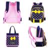 Moonwind Rose 2pcs Kids Book Bag Girls School Backpack and Lunch Bag Handbag Set (Large, Royal Blue)